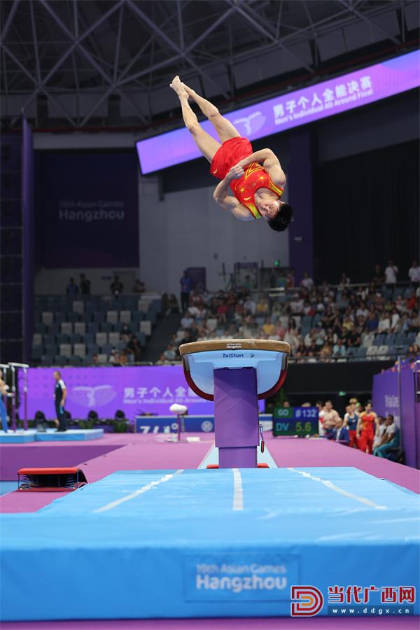 体操跳马男子单项赛场瞬间精彩